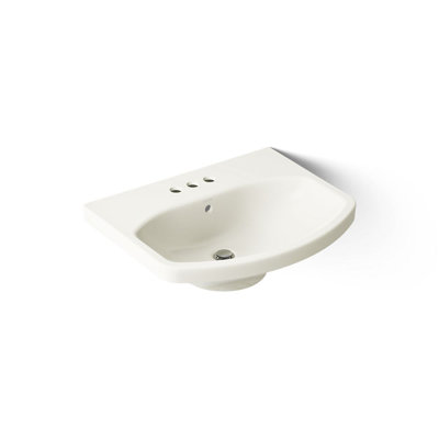 Cimarron Vitreous China 23" Pedestal Bathroom Sink with Overflow