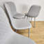Willingboro 44cm H Upholstered Metal Side Chair in Grey
