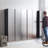 Series Wood Utility Storage Cabinet In Metallic Gray - Wall Mounted, Soft Close Doors, Extra Deep Storage, Water & Heat , Stain Scratch E0 Graded Board, 2X Thicker , Stylish, Made Mounted Closing,
