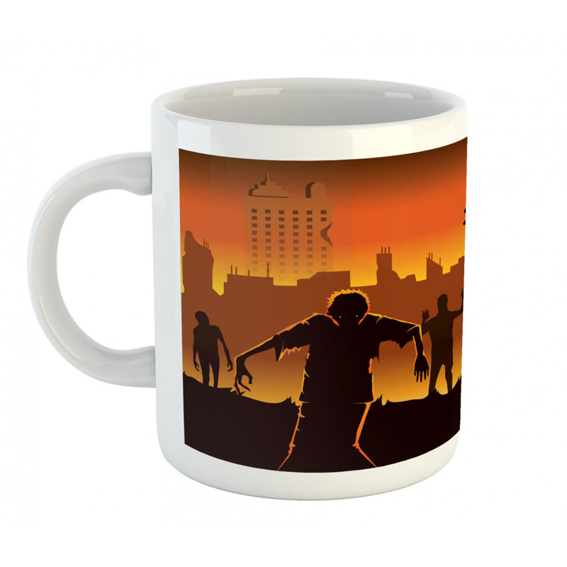 Grande tasse à café zombie