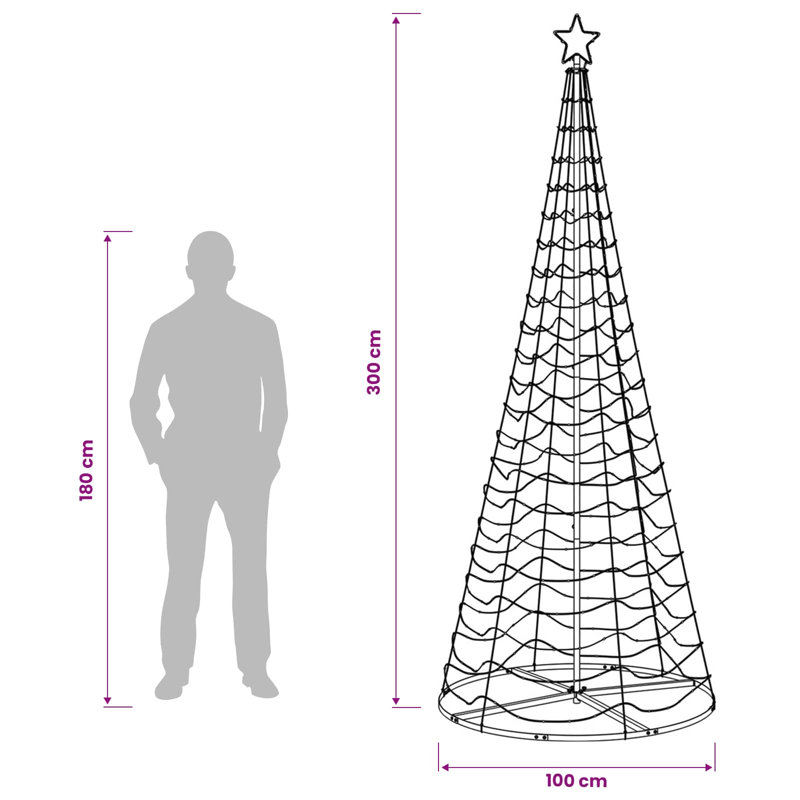 Holiday Lighting, 250 cm, Blue