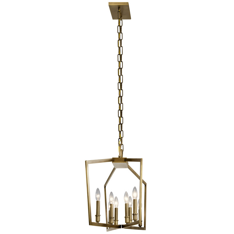 12 - Light Geometric Chandelier