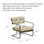 Fauteuil de style Bauhaus en acier inoxydable Nappi Homestay Hotel.