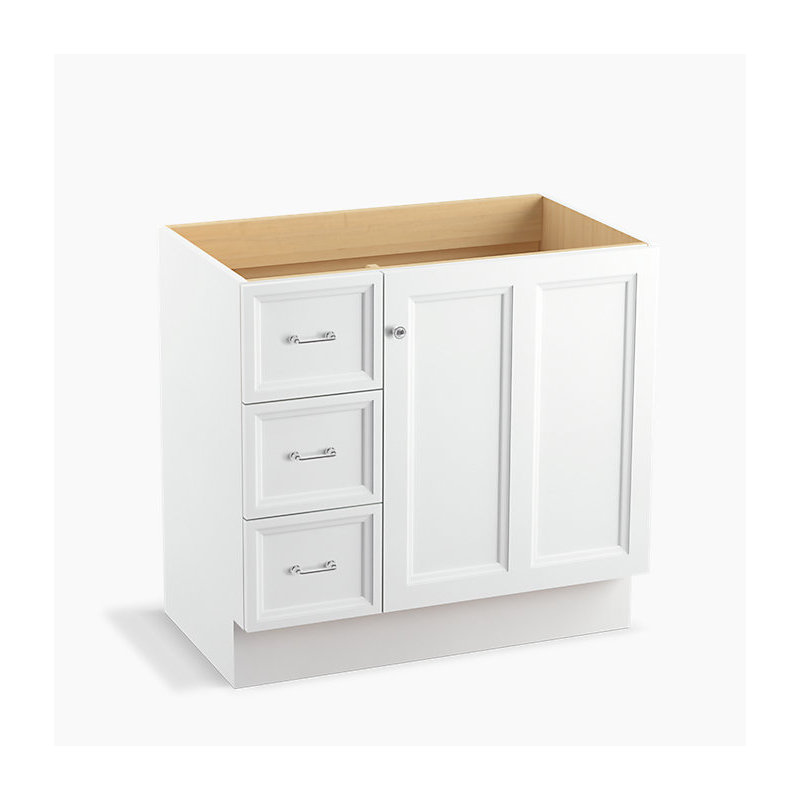 Base de meuble-lavabo Damask, Lin blanc