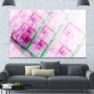 « purple fractal gril pattern », impression sur toile