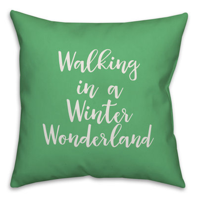  Coussin Walking in a Winter Wonderland