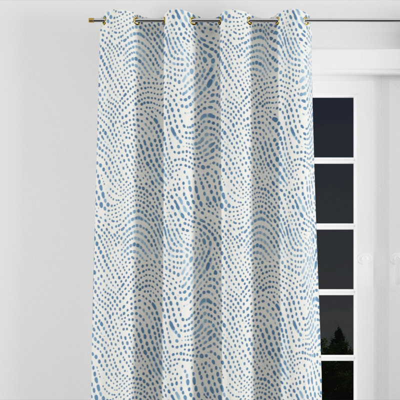 Rideaux à œillets Dots, Œillets dorés, L 52 po x L 63 po