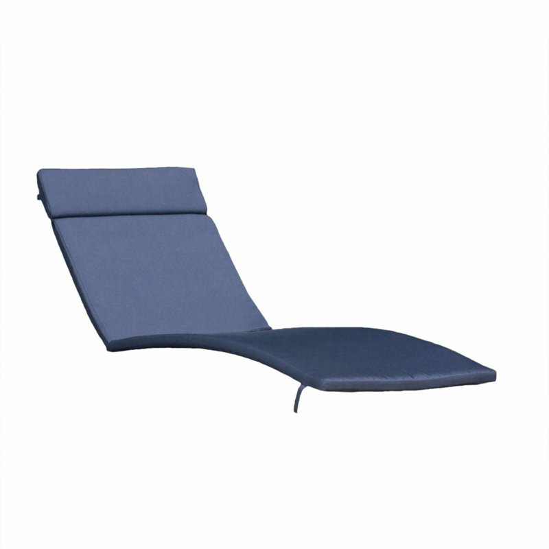52005.00CUSH-NVY (1PCS) Salem Outdoor Chaise Lounge Cushion (Without Chaise Lounge), Navy Blue