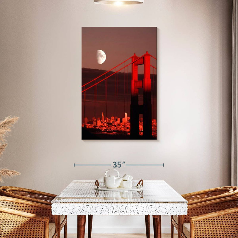 Lilie Golden Gate Moon, 45" H x 30" W