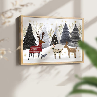 Art de Noël - XL - reproduction encadrée - réaménageable