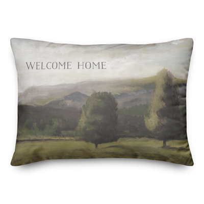 Housse et insert pour coussin rectangulaire Welcome Home Landscape