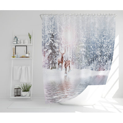 Jamiah Polyester Shower Curtain Set