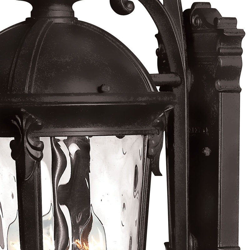 Windsor 3-Light Aluminum Outdoor Wall Lantern, 20.8" H x 9.5" W, 40W Max Candelabra