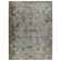 Tapis médaillon floral gris et bleu 2 pi x 3 pi