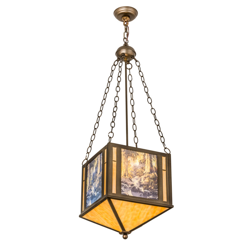 Rustic Lodge 2 - Light Geometric Chandelier