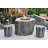 Thilebrook Round Concrete Propane Smokeless Fire Pit