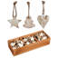 7.5'' Wood Holiday Shaped Ornament
