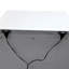 3 tiroirs argentés avec chargeur USB W Table de chevet