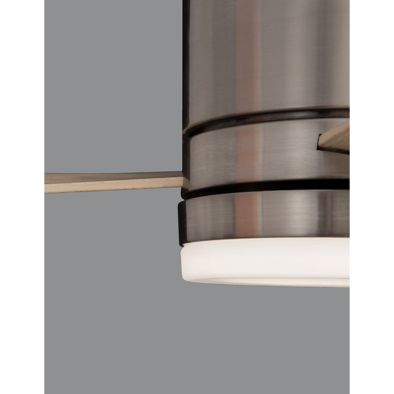 132cm Ceiling Fan with LED Lights, Nickel