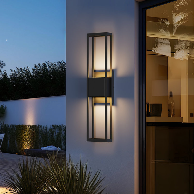 Amalia Wrought Iron LED Wall Light, 27.5" H x 5.88" W x 4.38" D