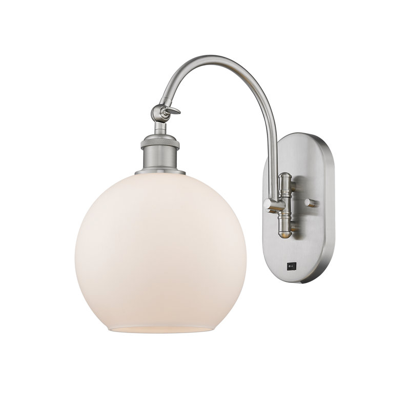 Ellington Swing Arm Sconce, LED, Matte Black
