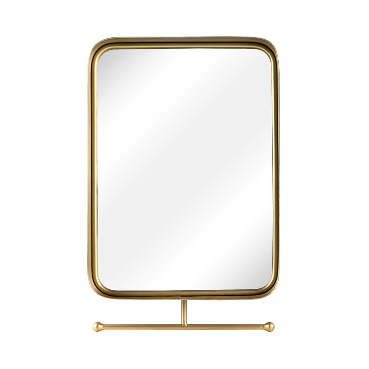 Everly Quinn Attie Bathroom / Vanity Mirror With Shelves & Reviews