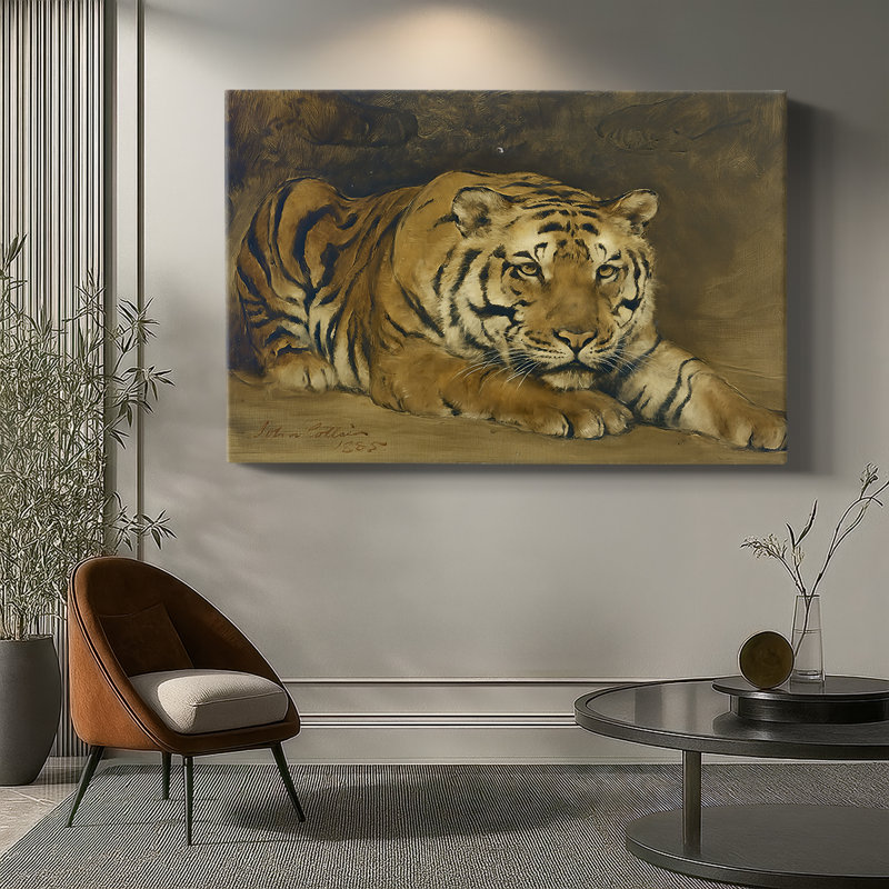 A Tiger-John Collier-Gallery, toile tendue - 1885