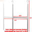 Tringle réglable pour garde-robe, chrome