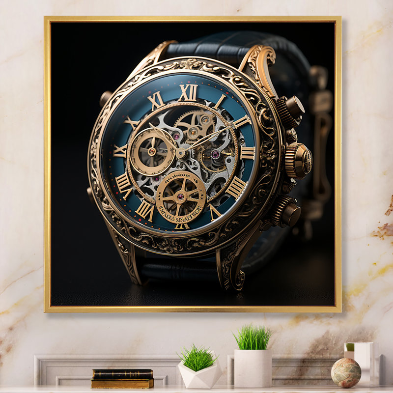 Luxury Luxury Diamond Dusk V sur impression sur toile, Cadre flottant doré, H 36 po x l 36 po x P 1,5 po
