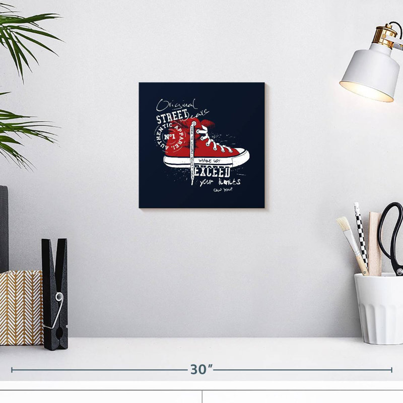 Tergel Sneaker Typography, 10" H x 10" W