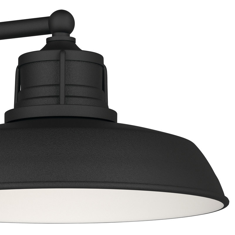 Applique murale d'extérieur 1 lumière foncée texturée noir Fielding Fielding, Noir texturé, H 10 po x l 12 po x P 12,5 po