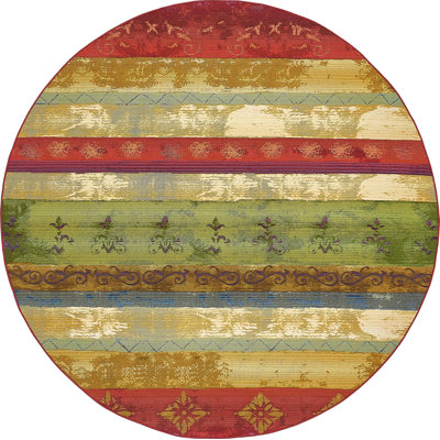 Merrimac Washable Floral Indoor / Outdoor Rug