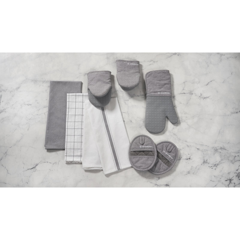 Le Creuset Set Of 3 Kitchen Towels Charbon