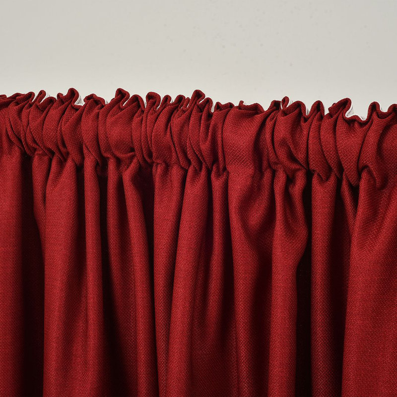 Lined Blackout Extra Long & Extra Wide Custom Made Decorative Single Panel Curtain, 52" W x 95" L, Burgundy