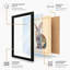 Upright Rabbit Boho - Framed Print-1084196715-1084196709
