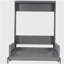 Lit escamotable double avec oreiller, gris-121070196