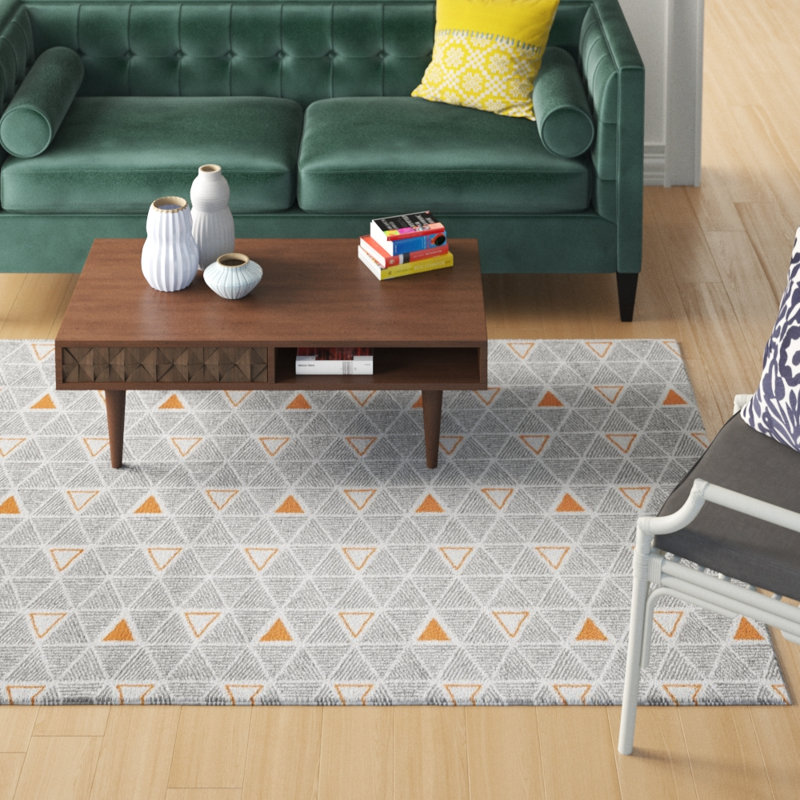 Jordao Geometric Indoor Rug, Rectangle 5' x 7'