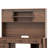 Farmhouse Executive Desk with Charging Station & Power Outlet-592598638-592598637