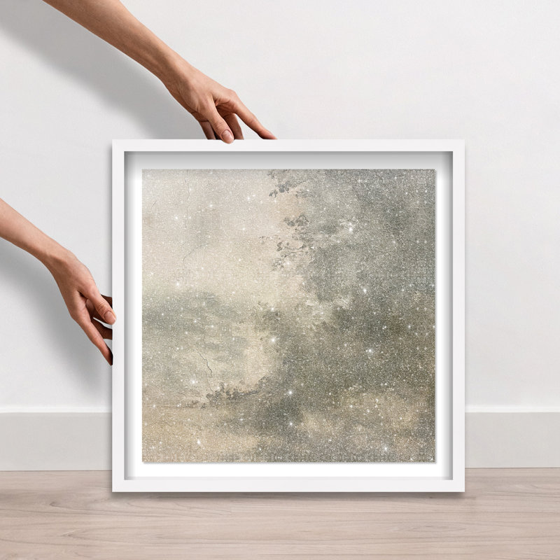 Crumbled Verdancy Shadowbox Landscape & Nature Print by Oliver Gal, Black Frame, 12 x 12, 21.5"H x 21.5"W, White Frame