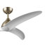 Ventilateur de plafond bronze d'intérieur / extérieur à 3 pales 52 pouces avec pales en ABS blanc mat et commande murale Nirra-127174487
