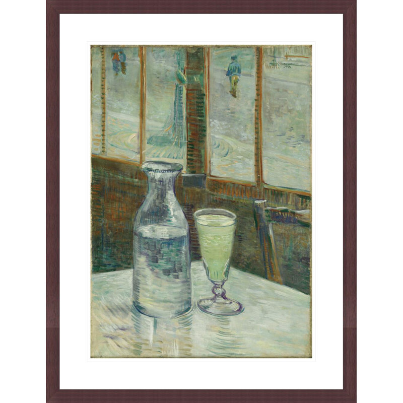 «Café Table with Absinth» (Mesa de café con absenta) par Vincent van Gogh, H 29,5 po x l 22,76 po