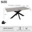 Bolanger 170 cm Extendable Rectangular Dining Table with Steel Base