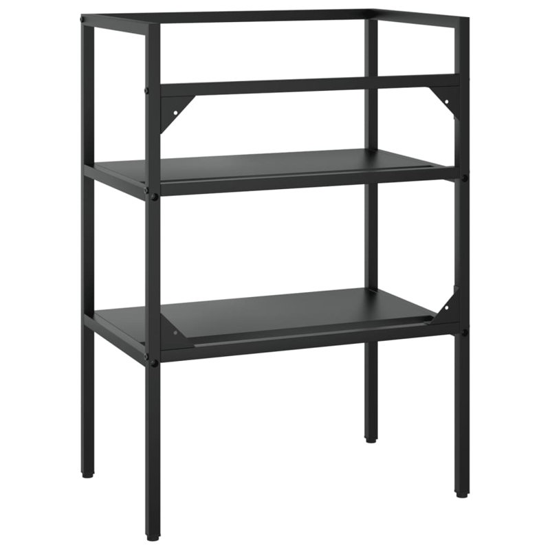 Hayzen 59cm Single Bathroom Vanity Base Only, Black