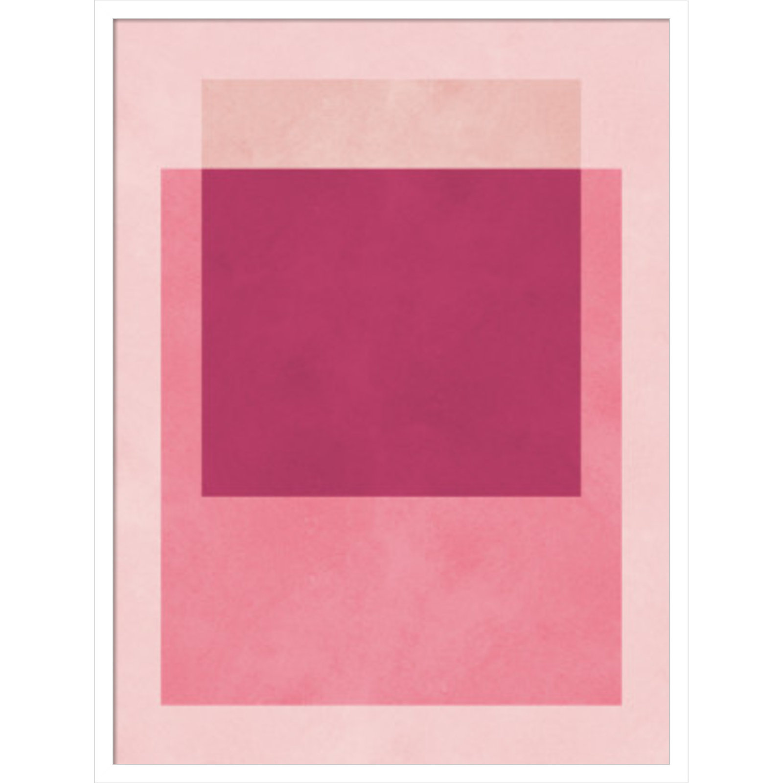Overlapping Geometry 12 Print, 33" H x 25" W, White