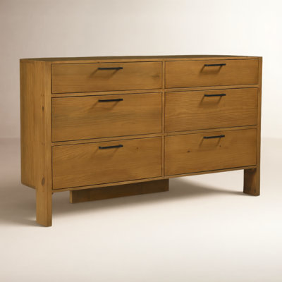 Agardi 6 Drawer Dresser Brown