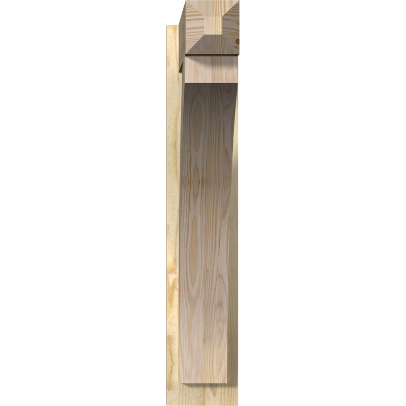Persienne en bois rustique Thorton Craftsman, Sapin Douglas de 8 po (sciage brut),  P 26 po x H 32 po 