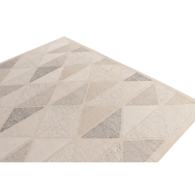 Scandinavian Wool Geometric Area Rug, Rectangle 10' x 14'