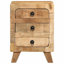 37cm W Solid Wood Bedside Table