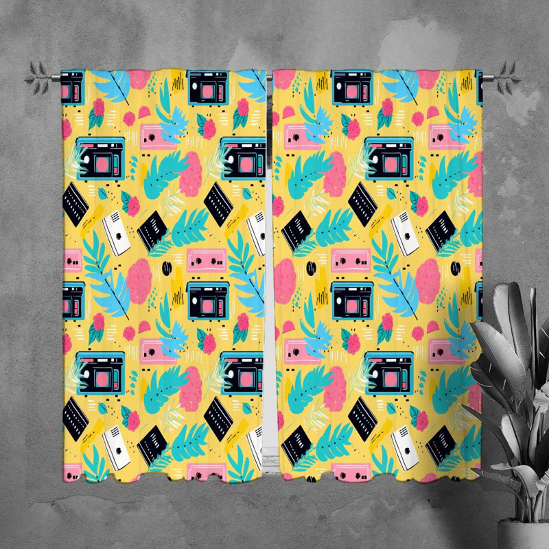Torbart Polyester Room Darkening Curtain Pair, L 40 po x L 82 po