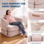 Canapé-lit pliant avec poignée - Fauteuil à billes convertible 3-en-1 en chaise longue, sans assemblage pour la chambre à coucher-129234444